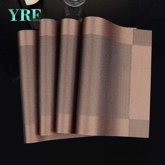 Heat Insulation Waterproof Gold Vinyl Custom Printing Placemat YRF