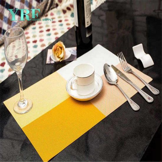 Factory Supply Square Cheap Placemat Waterproof Pvc Dining Room Table Plate Mat YRF