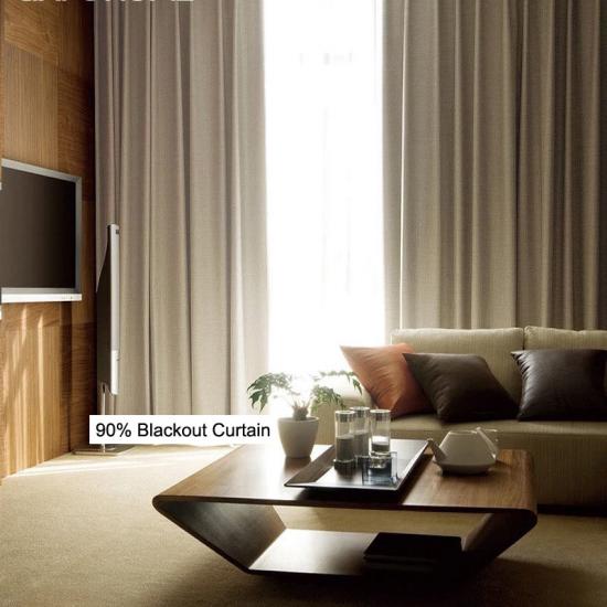 Guangzhou Foshan Luxury Drapery Panels Hotel Blackout Curtain