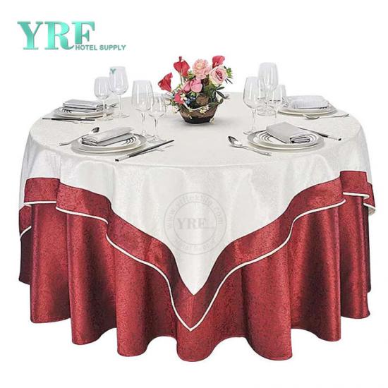 Custom Size High Quality Luxury Wedding Round Table Linen