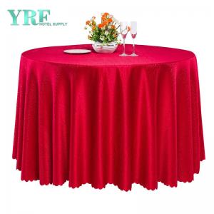 Wedding Jacquard Red Round Tablecloth