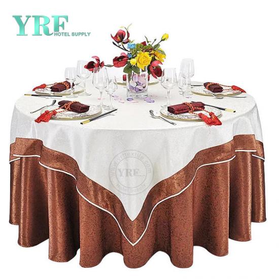 Wholesale Luxury Restaurant Home Round Polyester Tablecloth