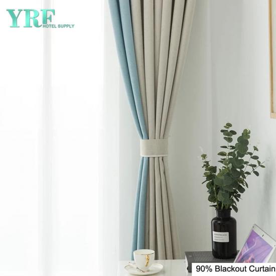 Hotel Apartment Luxury thick blackout curtains For YRF