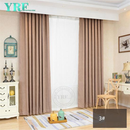 Factory Supply Solid color Hotel Curtains Second Hand For YRF