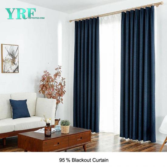 Factory Supply Navy Blue Quality Curtains And Drapes For YRF