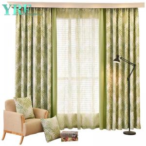 green blackout curtains