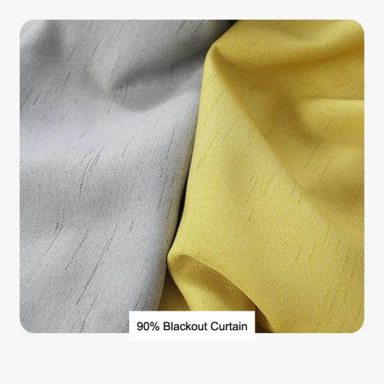 Guangzhou Foshan 63 Inch Mustard Yellow Room Drapes For YRF