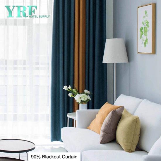 100 X 108 Large area color matching Blackout Curtains For YRF