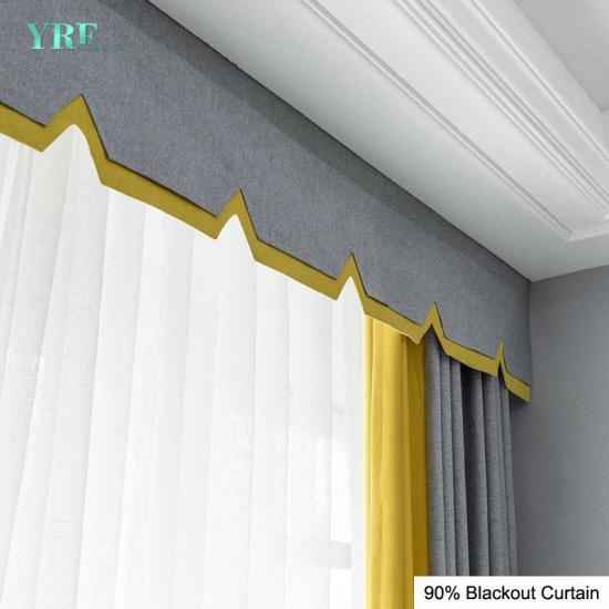 Custom Grey And White Striped Blackout Curtains For YRF