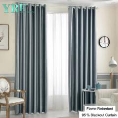 grey striped blackout curtains