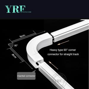 white aluminium curtain track