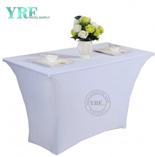 Factory Wholesale Embroidery Lace Fabric High Bar Cocktail Table Cloth for Wedding Tablecloth