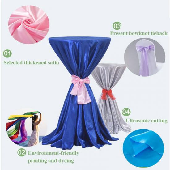 Wholesale spandex stretch table cloth Cocktail Table cover