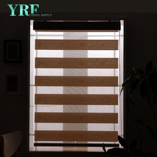 Soft Gauze Zebra Sheer Shade Blinds Curtain In The Living Room