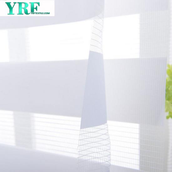 Sheer Shades Layer Roller Blinds Custom Cut to Size Pure White Curtains for Living