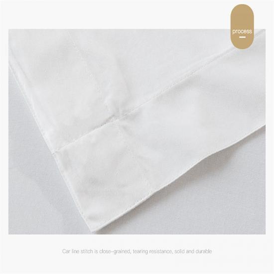 OEM Deluxe Best Egyptian Cotton 5 Star Hotel Bed Sheet Set Logo For Apartment