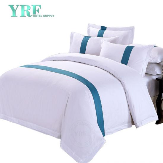 Patchwork Stripe Cotton Full Sateen Hotel Brand Bed Sheets