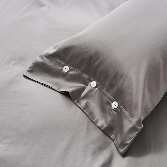 China Wholesale 4PCS Egyptian Cotton Queen Size Luxurious Gray Hotel Bedding