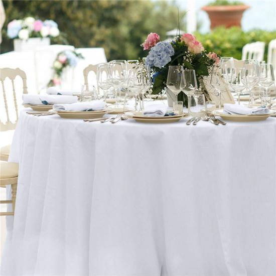 Round Table Cover White 70