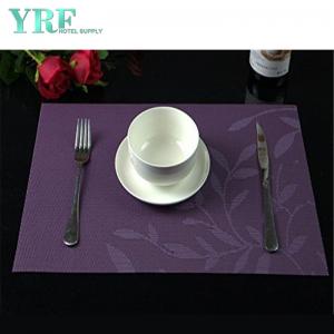 Wedding Rectangular Purple leaf Placemats