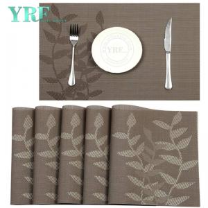 Wedding Oblong Brown leaf Table Mats