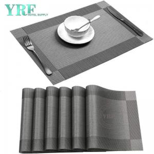 Dining Rectangular Gray Table Mats