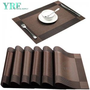 Hotel Rectangular Brown Table Mats