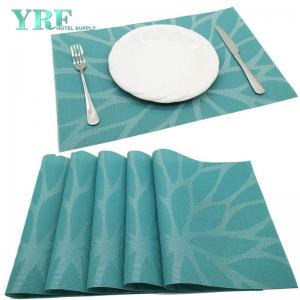 Cheap Rectangular Blue Flower Placemats