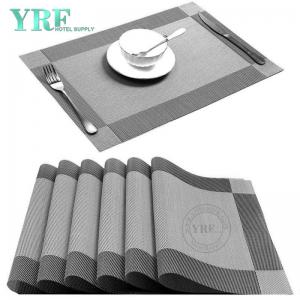 Banquet Rectangular Silver Grey Table Mats