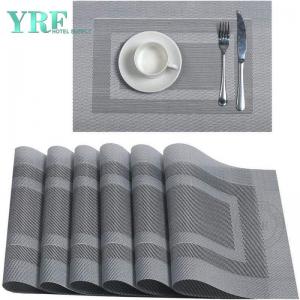 Rectangular Outdoor Grey Table Mats