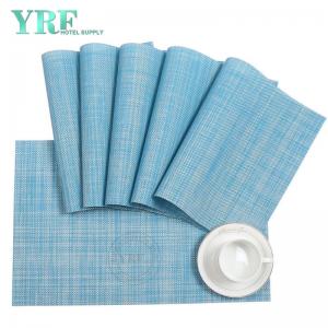 Oblong Wedding Blue Table Mats