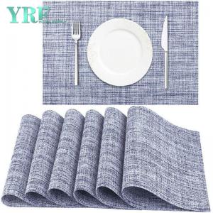 Rectangular Hotel Bright Blue Table Mats