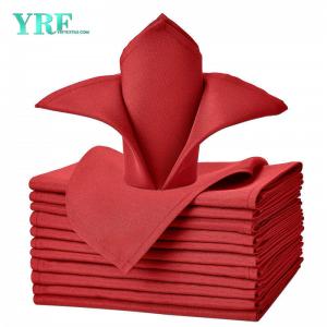 20x20 Inch Pure Red  Cotton Napkin Cloth