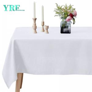 Oblong Tablecloth Pure White Hotel 60x126 inch