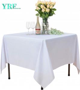 Square Tablecloth Pure White Hotel 70x70 inch