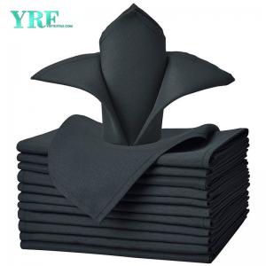 Polyester Napkin Cloth Dark Grey Weddings 20x20 Inch