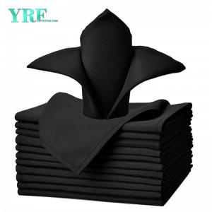 Napkins Cloths Pure Black Weddings 20x20 Inch