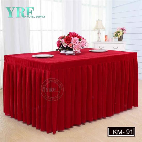 Factory Supply Rectangle Images Of Table Skirting Designs