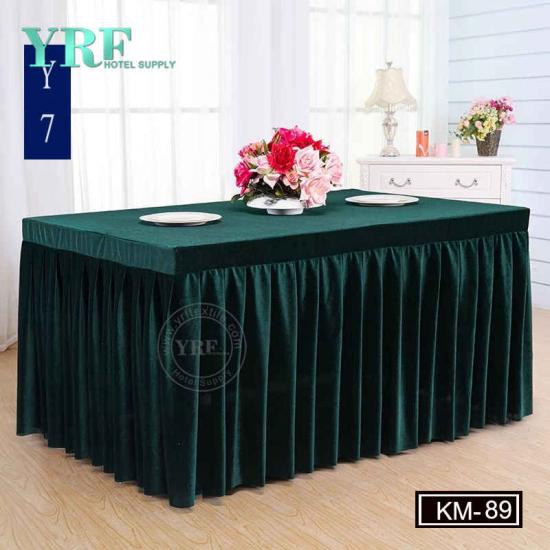 Party Plain Dyed Modern Table Skirting