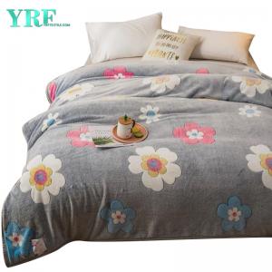 Super Soft Print Floral Bedding Throws