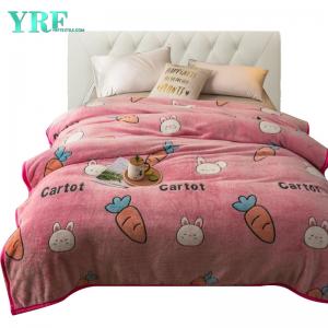 Cartoon Painting Fluffy Bedding Blanket