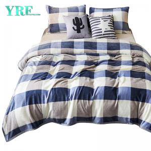 Comfortable Fleece Blankets Gingham