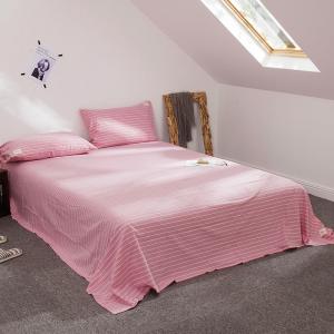 Queen Pink Striped Bedsheet