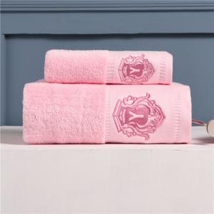 Pink High Quality terry bath towel