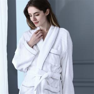 Velour fabric Unisex Bathrobe And Towel Set