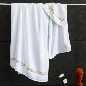 5 Star Cotton Hotel Towel Set Bath Towel Supplier Super Hand Feeling Customized Logo Big White Towel