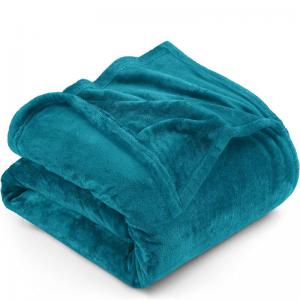 Cashmere fabric fleece blanket for warmth
