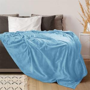 70% Wool - containing Antimicrobial Washed Blue Emergency Blanket