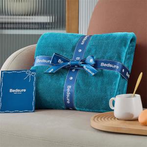 80% wool 500g lightweight Teal Blue blanket