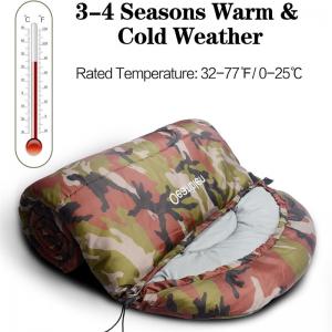 Winter Army Green Sleeping Bag Hollow Cotton